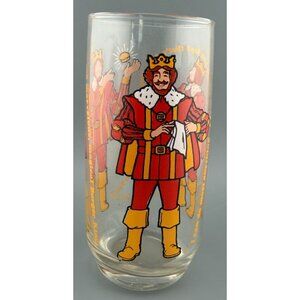 1979 Burger King Collectors Series Glass The King Character 6" USA